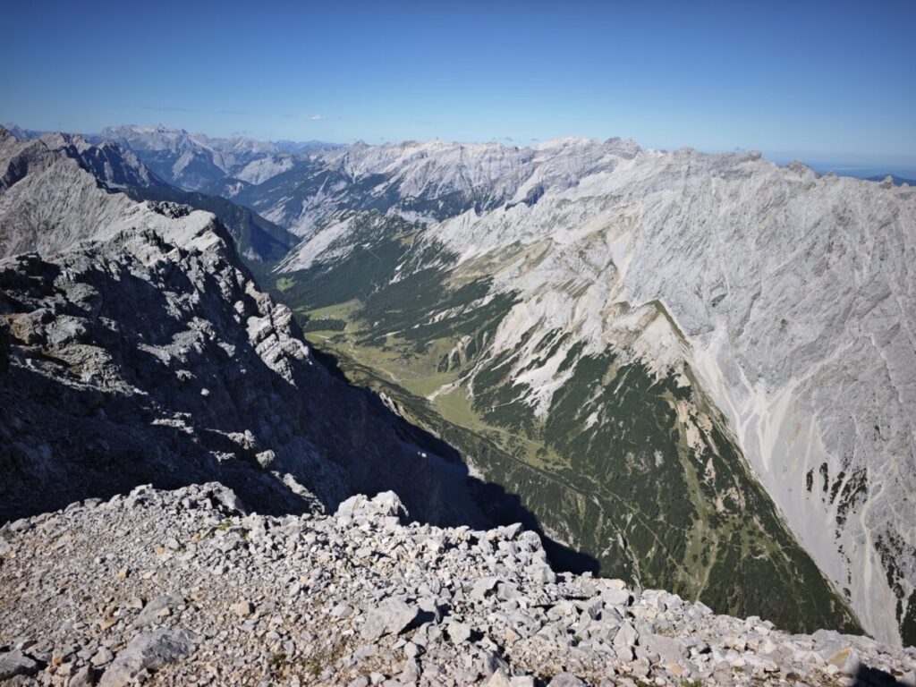 Bettelwurf Panorama - ins Karwendel