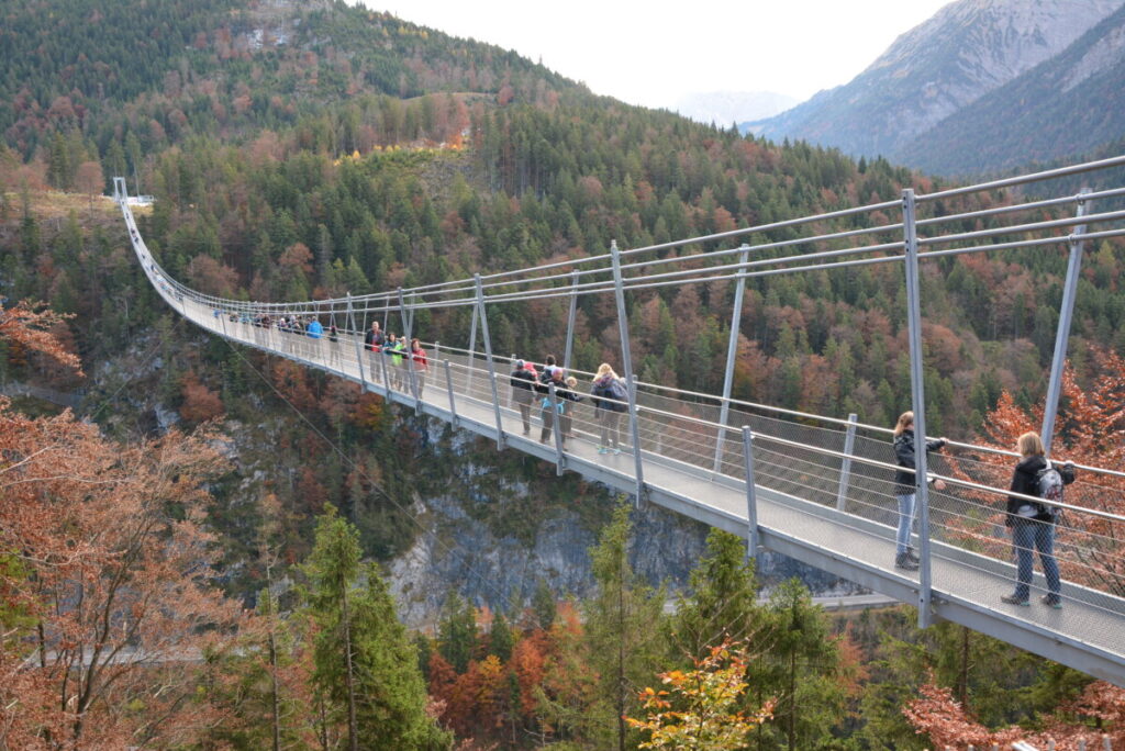 Die Highline 179 Hängebrücke in Reutte