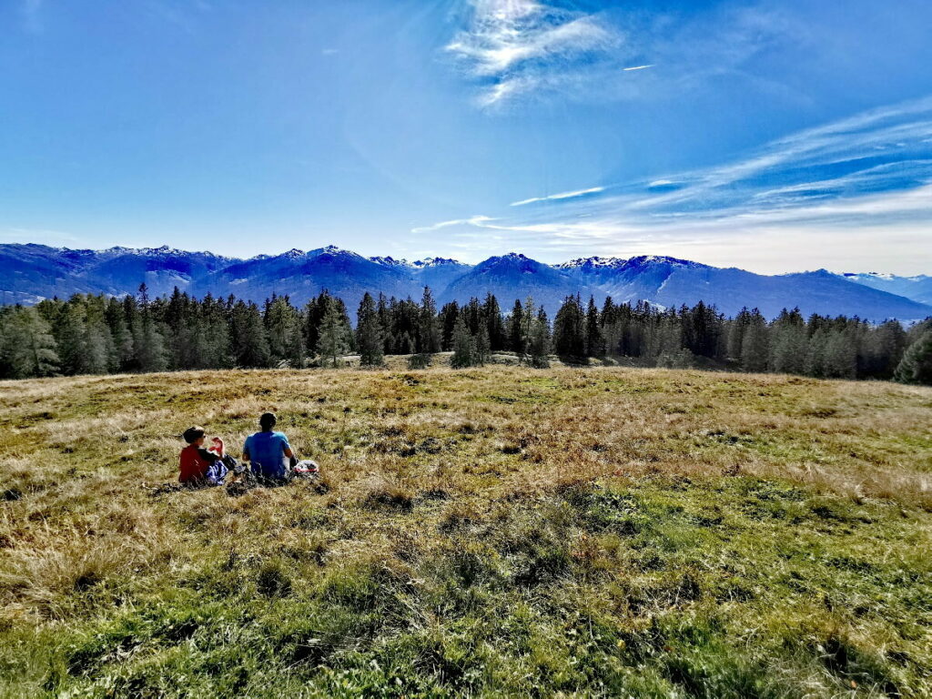 Das war eine traumhafte Herbstwanderung, warm in der Sonne sitzen & die Fernsicht genießen