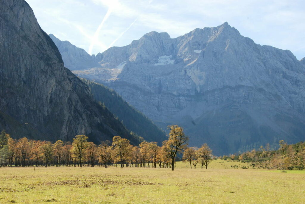 Herbstwanderungen am Großen Ahornboden im Karwendel