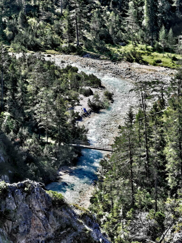 Ausblick von der Glerischhöhe auf die wilde Isar