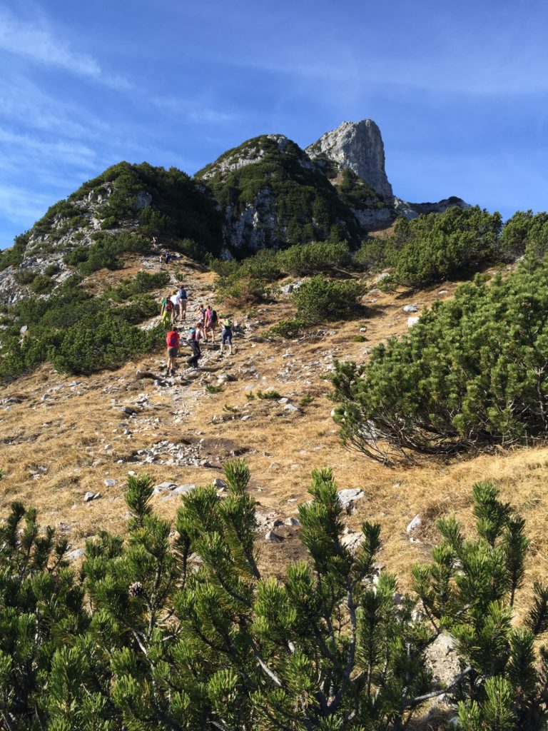 Hundskopf wandern - der Zustieg zum Klettersteig