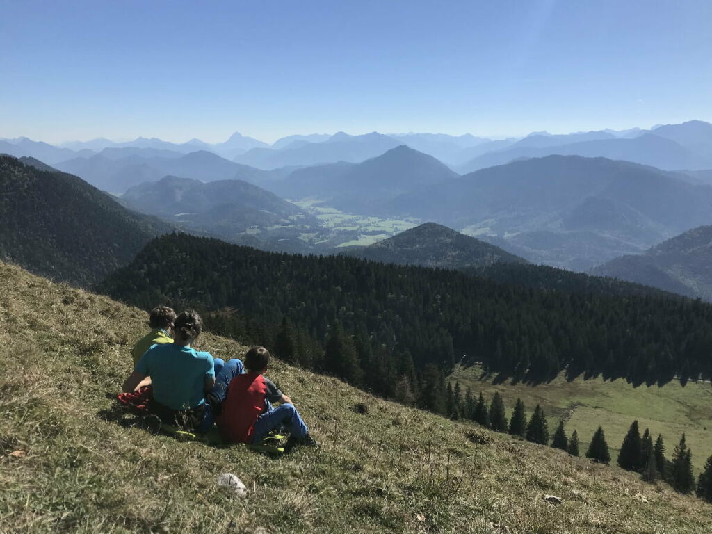 Der Blick über die Jachenau - vom Jochberg aus gesehen