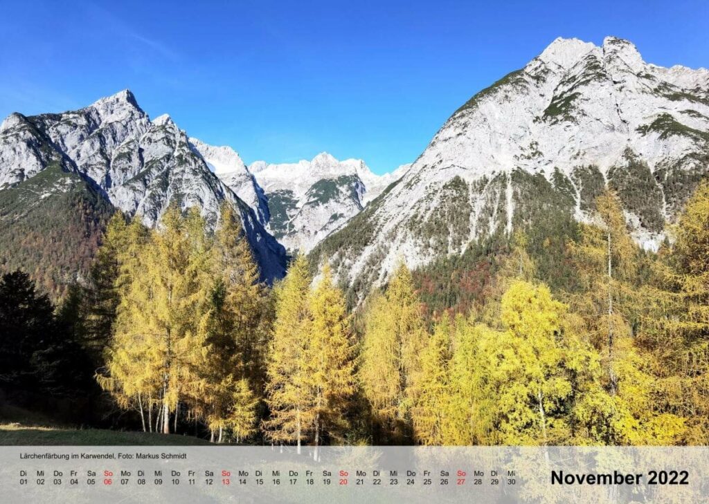 Karwendel Kalender - November 2022