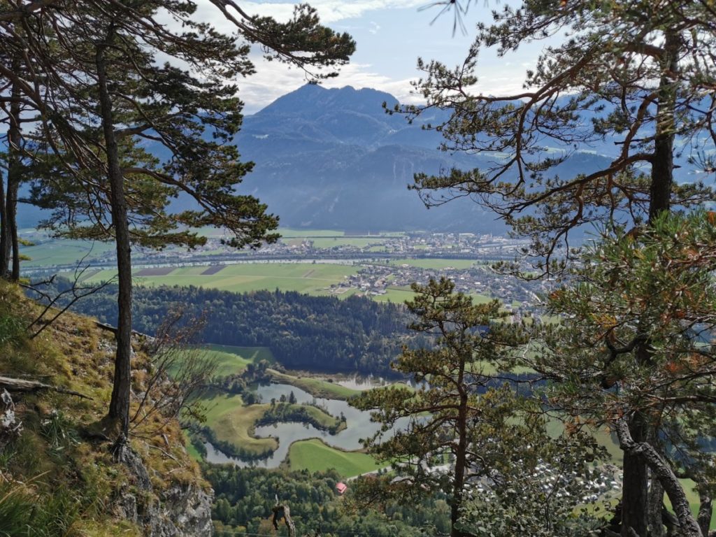 Die Kramsach Seen von oben gesehen