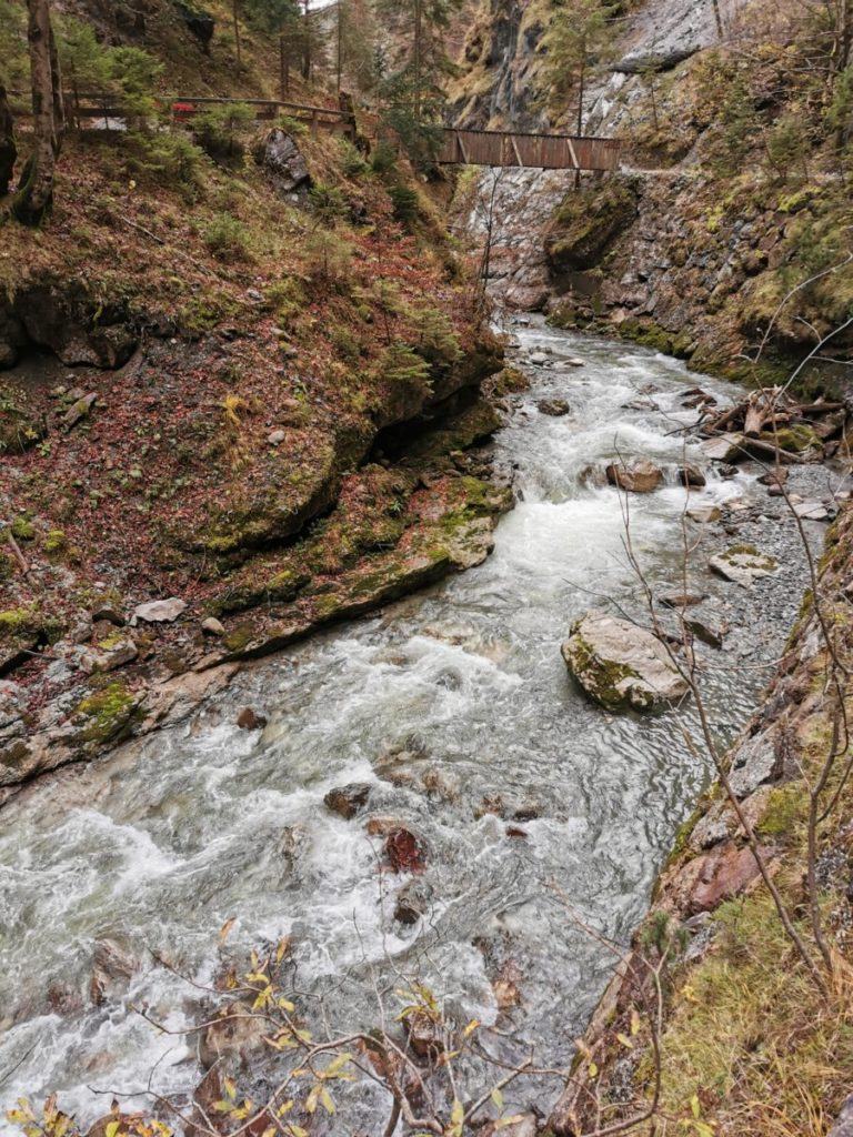 Hier endet der spektakuläre Teil der Kundler Klamm 