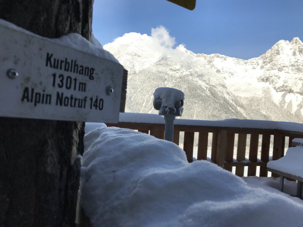 Winterwandern Kurblhang in der Leutasch - mit fantastischem Ausblick auf die verschneiten Berge