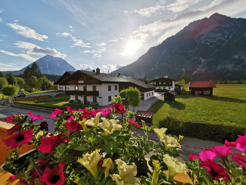 Und das sind die Berge beim Leutascherhof