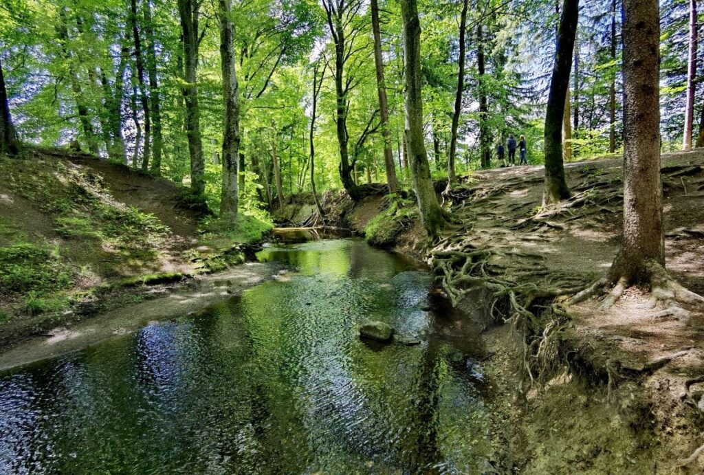 Wildromantische Maisinger Schlucht zwischen München und dem Karwendel