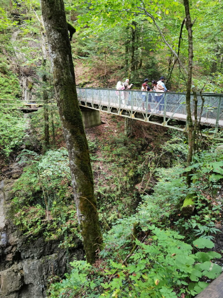 Die Eiserne Brücke über der Partnachklamm