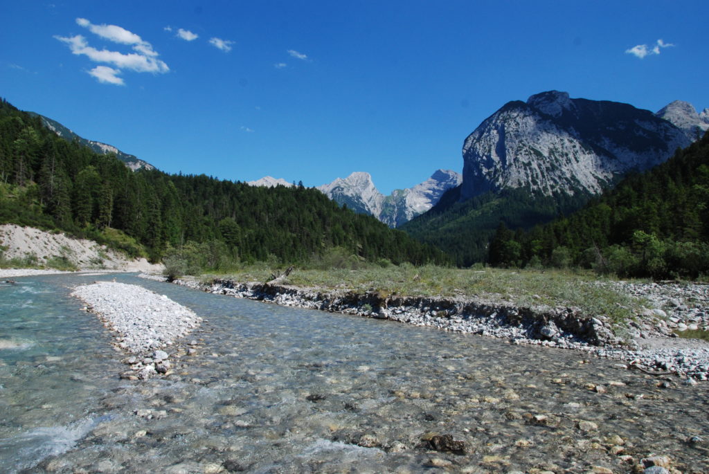 Das ist die schöne Natur und Flußlandschalft am wilden Rissbach