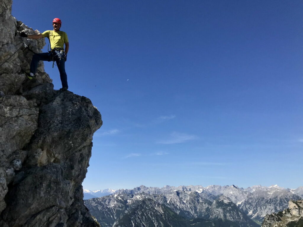 Mit der Rofanseilbahn kommst du schnell und leicht zum eindruchsvollen 5-Gipfel-Klettersteig