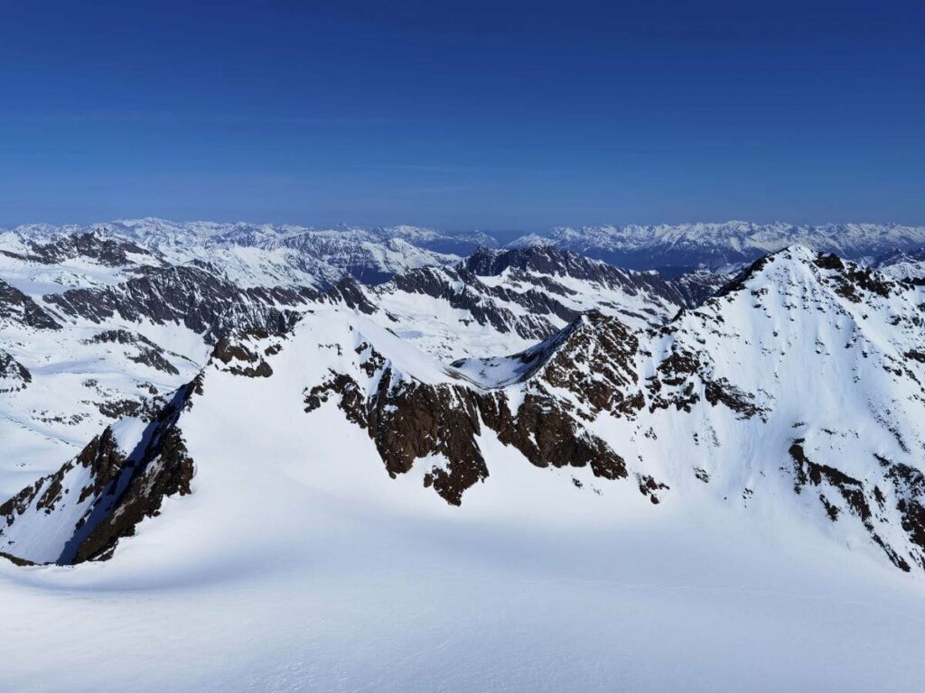 Ruderhofspitze Ausblick zum Karwendel