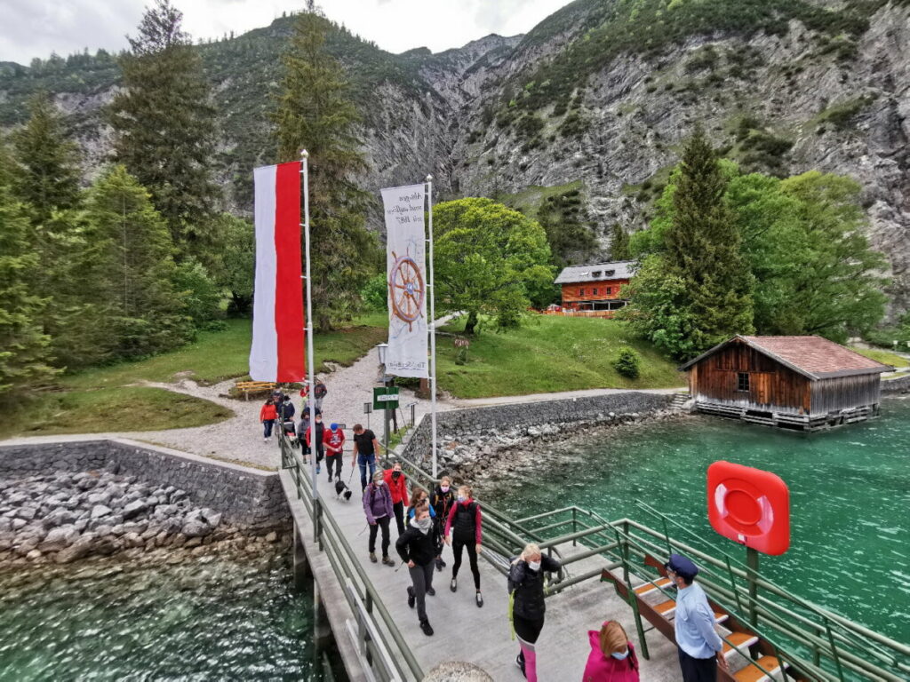 Schiffsanlegestelle Achensee bei der Gaisalm