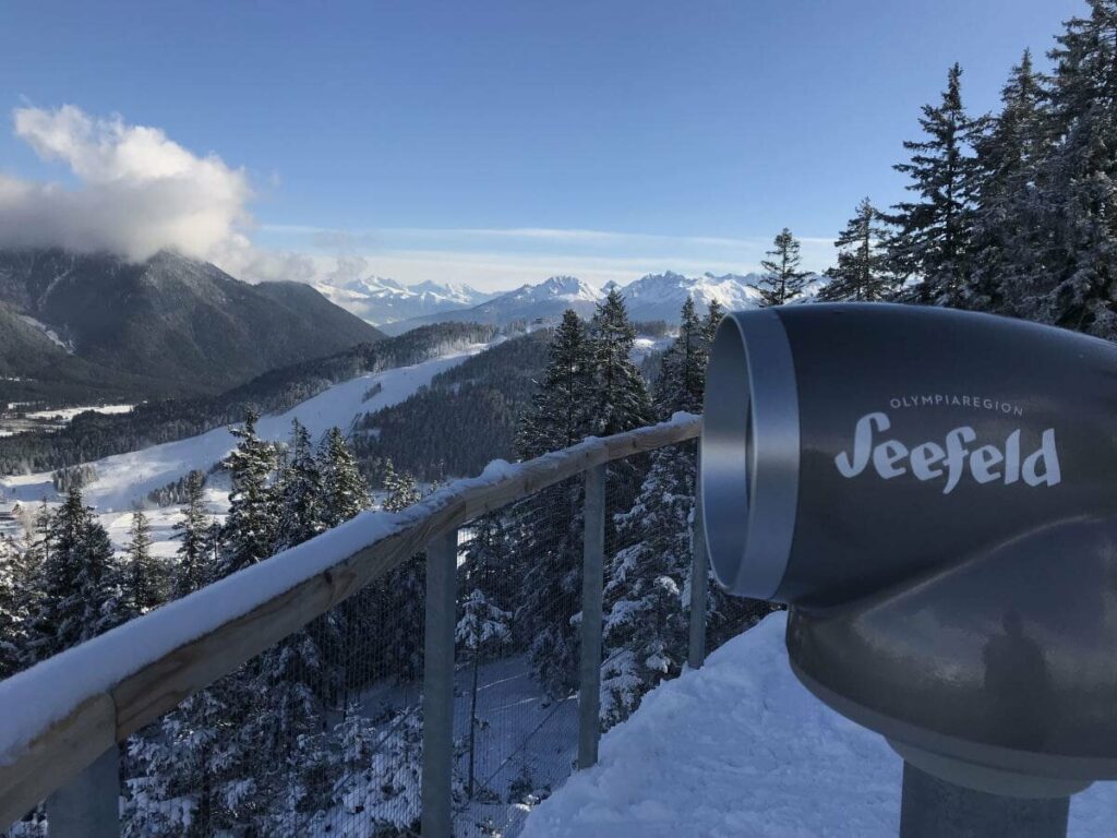 Schneeschuhwandern Seefeld: Zur Aussichtsplattform am Brunschkopf