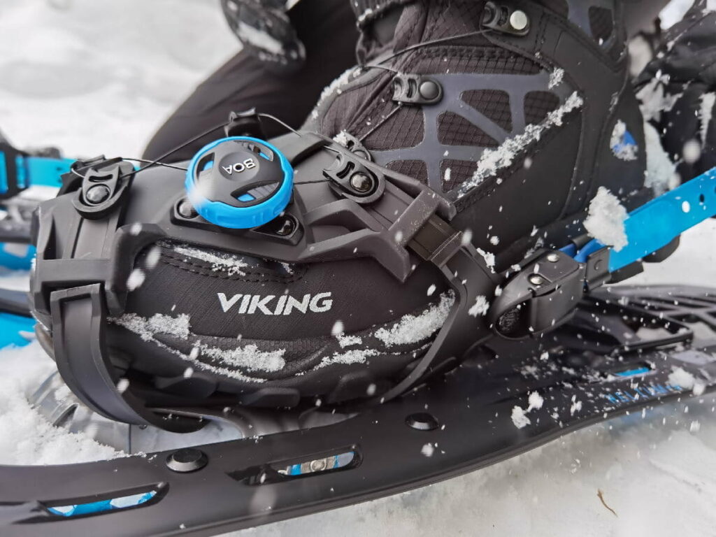 Unser Schneeschuhe Test - in Kombination mit dem VIKING Boa Constrictor III ist der Helium Mountain perfekt gewesen