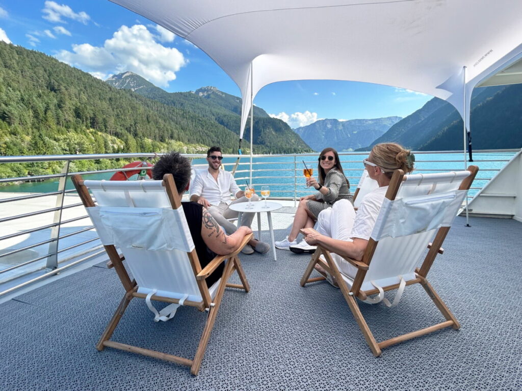 Neu: Das Skydeck auf dem Schiff, Foto: Achenseeschiffahrt