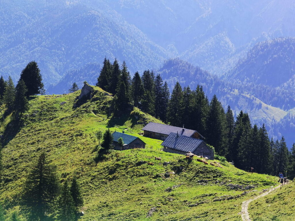 Sonnbergalm Tegernsee - der Hochleger von oben gesehen