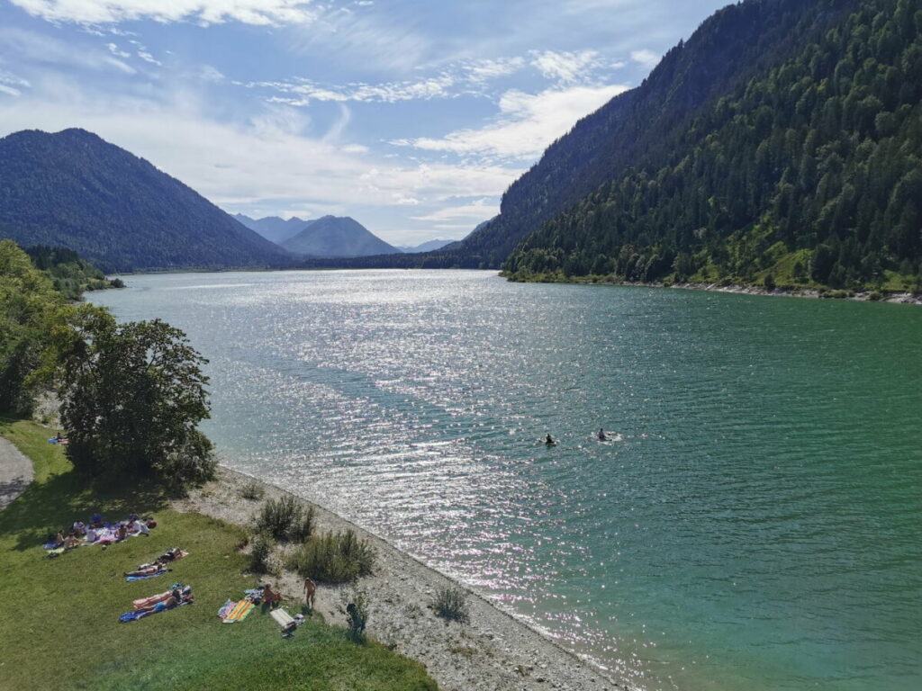 So kannst du am Sylvensteinspeicher baden