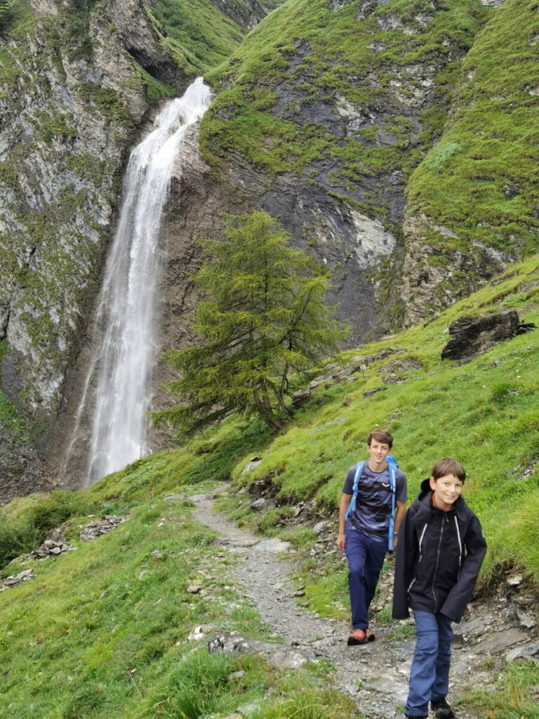 Tuxer Wasserfälle - der Schleierwasserfall in Hintertux