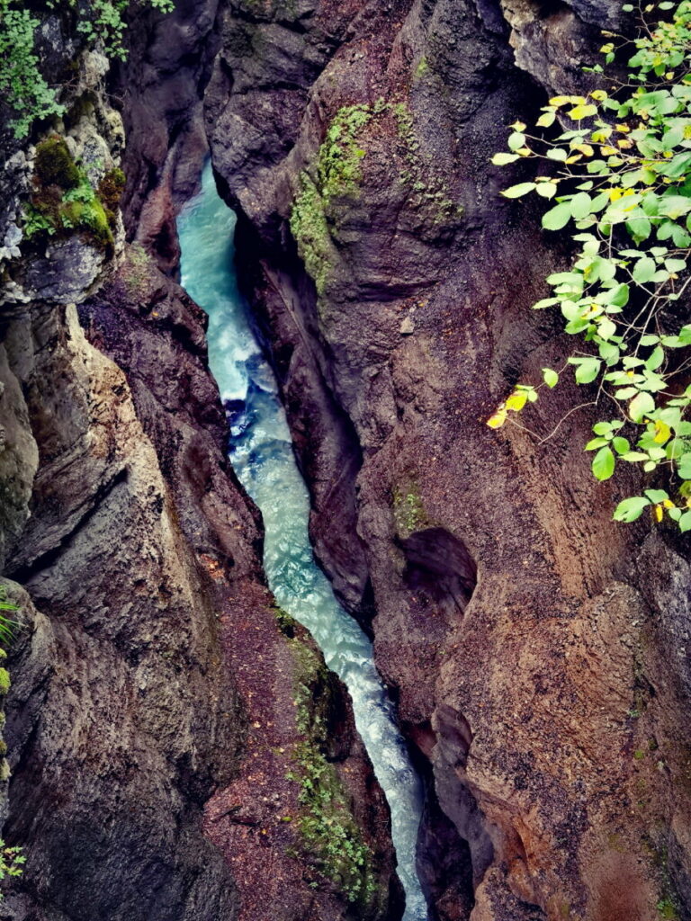 Die Partnachklamm von oben