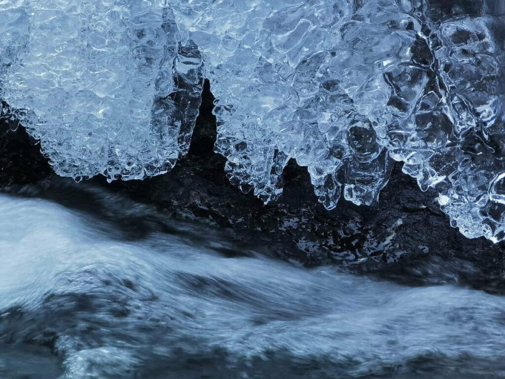 Wasserfälle Winter im Dezember Urlaub