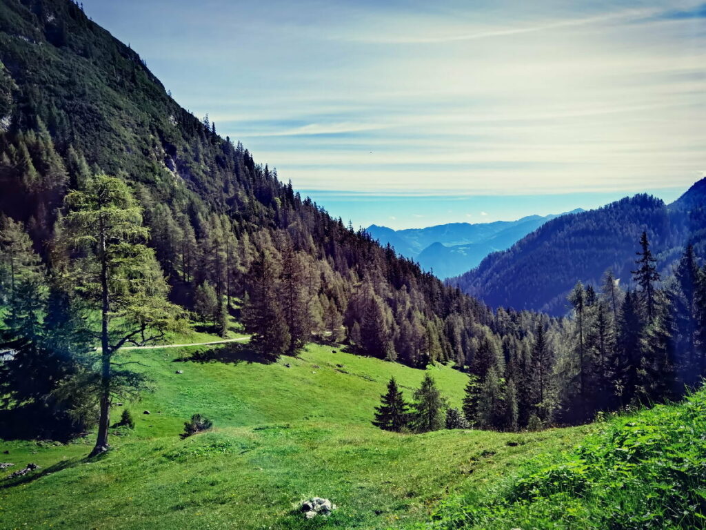 Der Blick aus dem Weissenbachtal