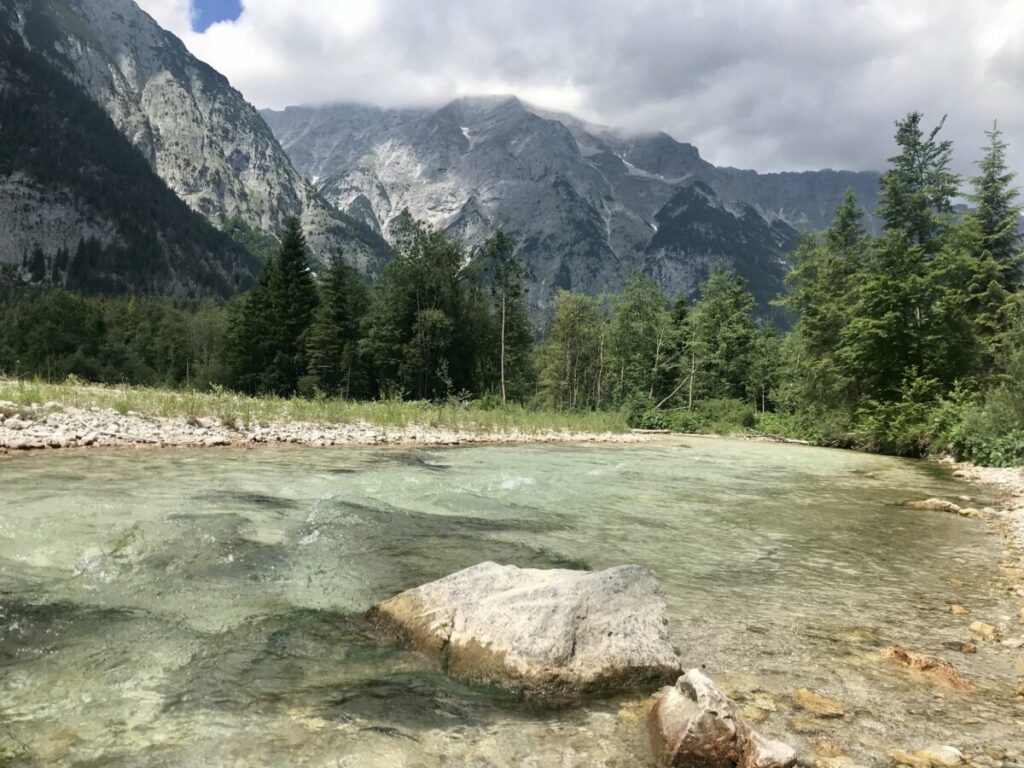 Wildfluß und hohe Berge - genieß das auf deiner Radtour in der Leutasch!