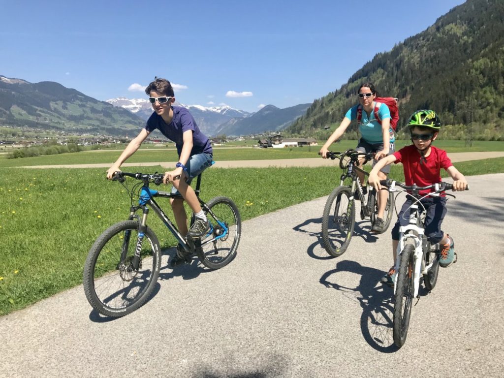 Auf dem Zillertal Radweg unterwegs