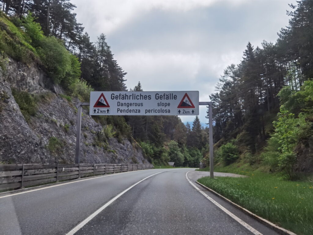 Der Zirler Berg ist eine Hauptverkehrsroute zwischen Seefeld und dem Inntal