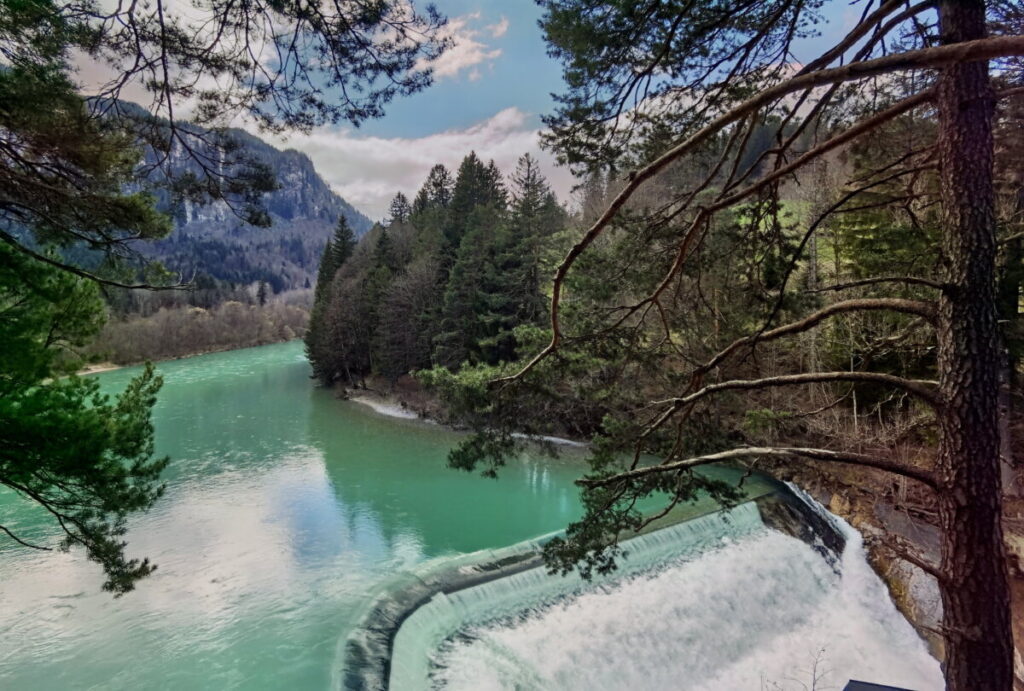 Der Maxsteg ist die berühmte Brücke am Lechfall