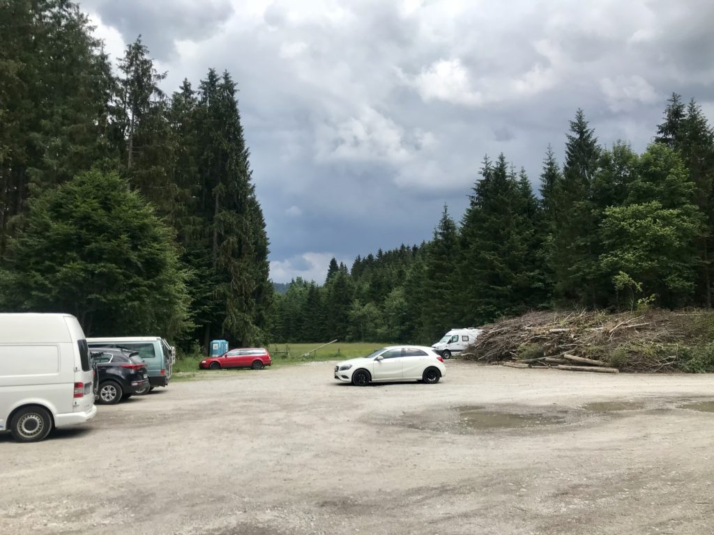 Wenn du am Sylensteinsee baden willst, ist das dein Parkplatz